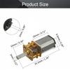 Bettomshin Mini Gear Motor DC 12V 4000RPM Micro Gear Motor, Speed Reduction Motor GA12-N20 for RC Car, Robot Model, DIY Engine Toys view 2
