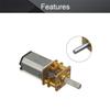 Bettomshin Mini Gear Motor DC 12V 4000RPM Micro Gear Motor, Speed Reduction Motor GA12-N20 for RC Car, Robot Model, DIY Engine Toys view 3
