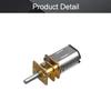 Bettomshin Mini Gear Motor DC 12V 4000RPM Micro Gear Motor, Speed Reduction Motor GA12-N20 for RC Car, Robot Model, DIY Engine Toys view 4