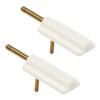 Bettomshin Canopy Hatch Lock Latches for RC Airplane Cockpit Cover Fixing 30x12.5x6mm White 2Pcs view 1