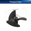 Bettomshin 1Pcs Three Blade Propeller for Ship Model Rc Boat Propeller Model Black Plastic Positive Paddle 52mm Diameter 4mm Hole Dia view 2
