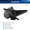 Bettomshin 1Pcs Three Blade Propeller for Ship Model Rc Boat Propeller Model Black Plastic Positive Paddle 52mm Diameter 4mm Hole Dia view 3