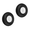 Bettomshin 1.25 inch RC Model Airplane Super Light Sponge Tire Tail Wheel Tire and Wheel Sets for RC Car Airplane PU Sponge Tire with Plastic Hub 2Pcs view 1