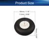 Bettomshin 1.25 inch RC Model Airplane Super Light Sponge Tire Tail Wheel Tire and Wheel Sets for RC Car Airplane PU Sponge Tire with Plastic Hub 2Pcs view 2