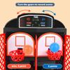 Desktop Basketball Shooting Arcade Game with 6 Balls (3 Orange/3 Blue) Plastic Tabletop Baskball Game Shot Creator 1 to 2 Players Mini Catapult Board Game Indoor Sports Activity view 2