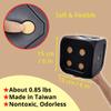 Macro Giant Jumbo 6-Inch Soft Foam Dice (Set of 4)  Black Gold Colors  Oversized PU Foam Cubes for Classroom Math Games & Early Learning view 3