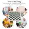 Alomejor Portable Chess Board 34.5x34.5cm PVC Soft Chess Board Tournament Chess Set for Travel Camping view 4