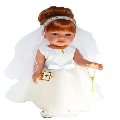 MBD Handmade First Holy Communion Gown with Immense Detail Fits 18 Inch Dolls and Kennedy and Friends Dolls