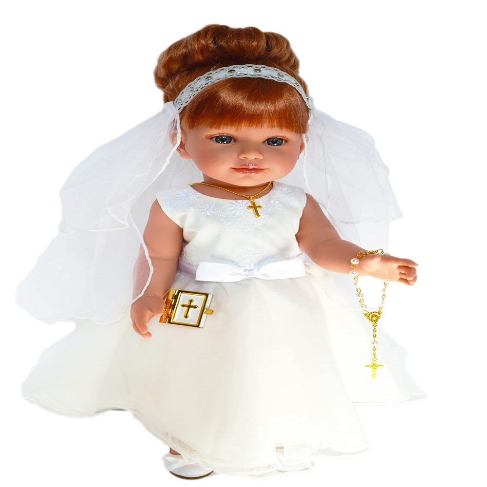 MBD Handmade First Holy Communion Gown with Immense Detail Fits 18 Inch Dolls and Kennedy and Friends Dolls