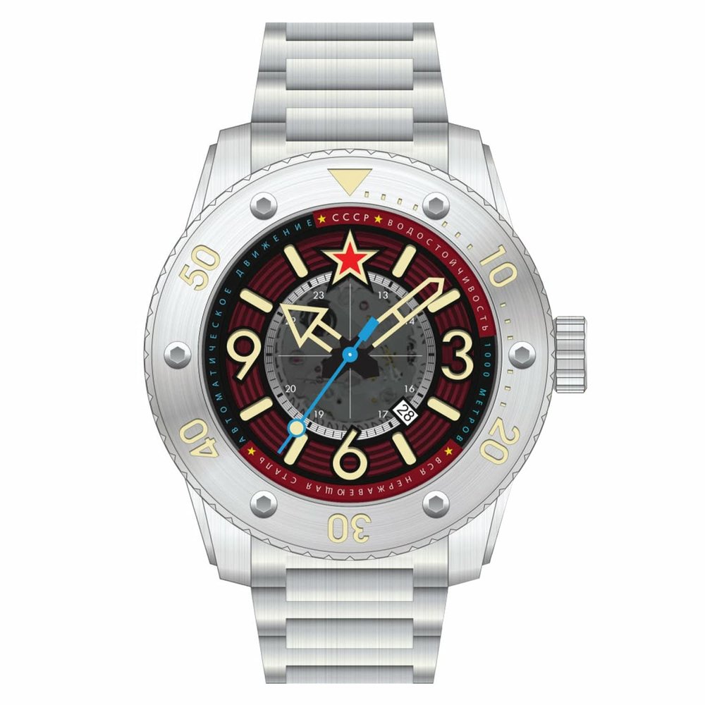 CCCP Naval Barrakuda Automatic Red