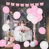 Balterever Pink Pig Happy Birthday Banner Pig Birthday Party Supplies for Girl Pig Garland Pig Theme Bday Decoration Piggy Party Supplies view 3