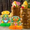 10 Pcs Hawaiian Luau Honeycomb Table Centerpiece Tiki Table Centerpieces Tiki Bar Decorations Luau Party Decorations for Adults Tiki Totem Decor Summer Tropical Honeycomb Centerpiece Beach Theme Decor view 2
