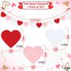 Be My Valentines Day Banner with Felt Heart Garland - 10 Feet, No DIY | Be My Valentine Banner for Valentines Day Decoration | Valentines Garland for Mantle | Romantic Proposal, Valentines Day Decor view 4