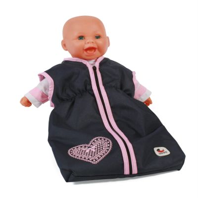 Bayer Chic 2000 792-26 Dolls Sleeping Bag, Navy Blue