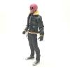 1/12 Scale Miniature Custom Handmade Black Slim Leather Jacket Fur Trim for Mezco NOTA Slim Body Figures view 4