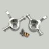Aluminum Front Knuckle Arm for Tamiya TT-01 TT-01D TT01E A7 Silver view 2