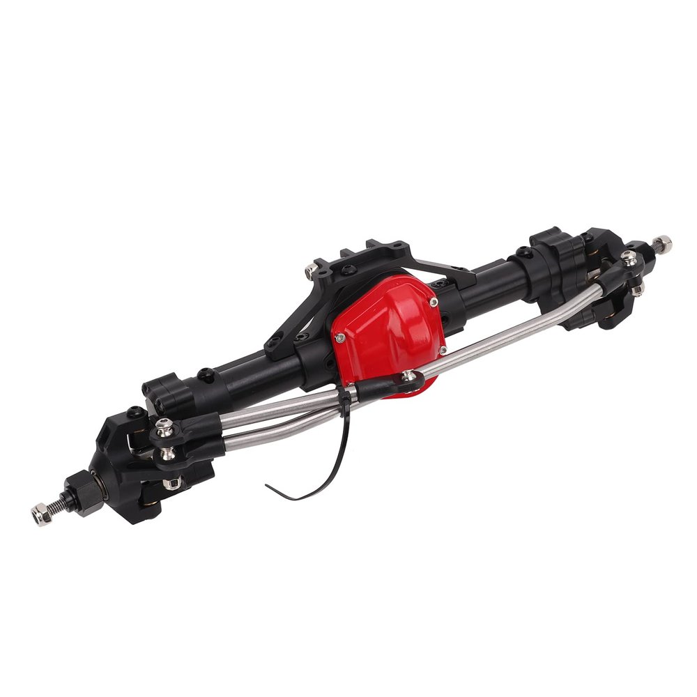 VGEBY RC Front Portal Axle, Metal RC Car Front Portal Axle Set for SCX10 1/10 RC Car (Black) Model Car Accessories Rc Portal Axles 1/10 Scx10 Portal Axles