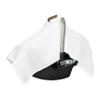 Car Seat Cover for Baby Boy  Breathable, 100% Certified Organic Cotton, Premium Muslin Car Seat Canopy - Infant Car Seat Cover Blocks Sun, Dust, Wind, Bugs, & Keeps Baby Cool, Fits All Seats (White) view 1