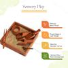 NESTA TOYS - Wooden Montessori Tray for Kids | Sand Writing Tray | Sensory Toy for Learning and Special Needs Developmental Set for Small Children view 3