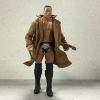 1/12 Scale Miniature Custom Handmade Brown Wired Trench Coat for 6-7 inch Muscular Wrestling Action Figure Body view 4