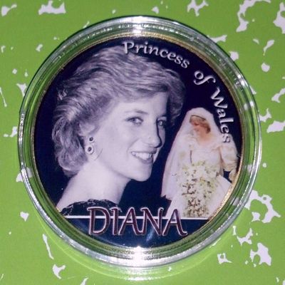 Diana Princess of Wales Wedding Memorial Honor Coin HMC957-a