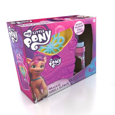 My Little Pony Magical Bubble Blowing Machine for Kids and Toddlers, Bubble Maker for Outdoor and Party Play, Bubble Toy for Ages 3+