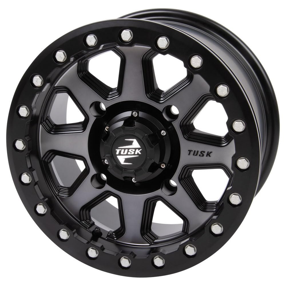 4/137 Tusk Uinta Beadlock Wheel 15x7 4.0 + 3.0 Gunmetal/Black For Can-Am Maverick X3 X RC Turbo RR 72 Inch 2020-2024