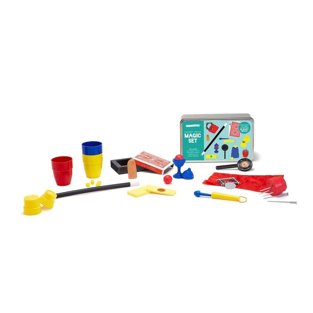 Two's Company Magic in a Box Classic Tricks Kit in Tin Storage