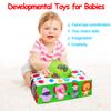 Thremhoo Baby Toys 3 4 5 6 7 8 9 12 Month Old Montessori Tissue Box Toys for Babies Infants 0-6 6-12 Months Sensory Educational Crinkle Toy Developmental Gift for 1 2 Year Old Boys Girls Toddlers view 4