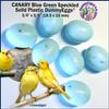 Plastic Canary Fake Dummy Eggs Stop Brooding Laying! 7 Realistic Speckled Blue-Green Safe Not Painted Non-Toxic Solid Dummy Fake Eggs DE Brand USA view 1