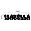 VWAQ Custom Graffiti Name Wall Decal - Personalized Kids Rooms Decor Hip Hop Vinyl Sticker - CSGN1 (4" Height, Orange) view 3