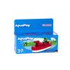 AquaPlay FireBoat 8700000273 Fireboat Accessories for Water Trains or Bath, Fire Boat with Sven The Crocodile, Water Splash Function, for Children from 3 Years, Red view 2