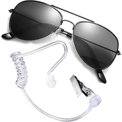 Boompark Ring Wedding Bearer Security: Ring Gifts Bearer Sun Glasses + EarPiece Cosplay + Badge Police FBI