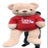 Big Plush Giant 6ft Teddy Bear Wearing I Love You T-Shirt for Valentines Day, 6 Foot Teddy Bear 72 Inches Beige Soft Oversized Stuffed Animal view 1