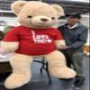 Big Plush Giant 6ft Teddy Bear Wearing I Love You T-Shirt for Valentines Day, 6 Foot Teddy Bear 72 Inches Beige Soft Oversized Stuffed Animal view 4