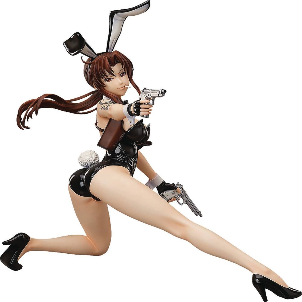 Freeing Black Lagoon: Revy (Bare Leg Bunny Ver.) 1:4 Scale PVC Figure, Multicolor