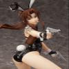 Freeing Black Lagoon: Revy (Bare Leg Bunny Ver.) 1:4 Scale PVC Figure, Multicolor view 4