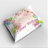 Ambesonne Birthday Party Pillow Sham Set of 2, Colorful Pattern of Teddy Bears Balloons GIFS Dolls Image Cartoon Print, Quality Microfiber Bedding Item for All Seasons, 30" x 20", Pale Pink view 2