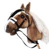 Brown Stick Hobby Horse A3 | Realistic Horse Head on Stick | Hobby Horse Whith Bridle view 1