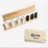 Domino Corona Hecho en Mexico with 2 Wood Holders * Size : 1 3/4 x 7/8 x 1/2 Inches - Smaller Than The Standard Size view 2