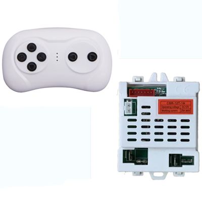 2.4G Bluetooth Remote Control and CSR-12T-1A 12V Control Box, Motherboard Receiver Kit for Children Electric Ride On Car Wrangler SUV Replacement Parts