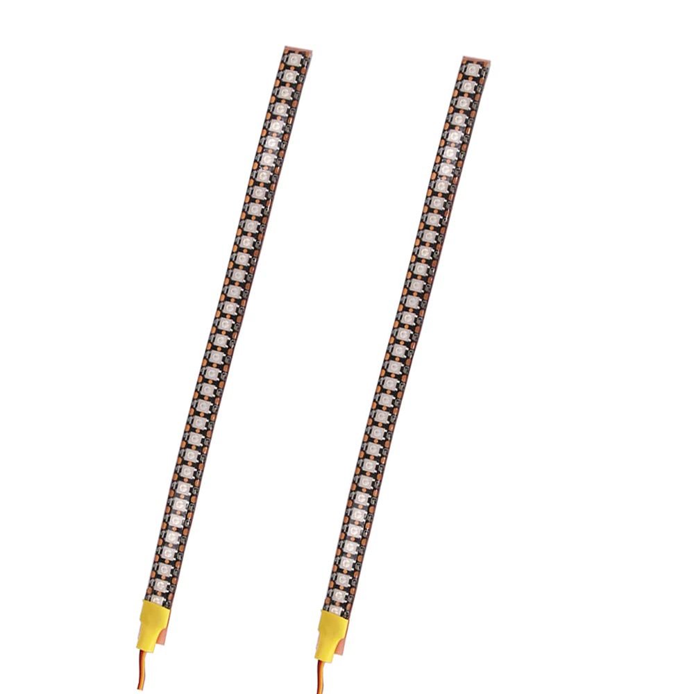oAtm0eBcl 2Pcs Colorful Super Bright 34 LED Light Bar Lamp for 1/10 RC Car SCX10 TRX4