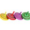 oAtm0eBcl 4Pcs Wooden Classic Colorful Spinning Tops Developmental Kids Stress Relieve Random Color 4pcs view 1