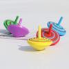 oAtm0eBcl 4Pcs Wooden Classic Colorful Spinning Tops Developmental Kids Stress Relieve Random Color 4pcs view 2