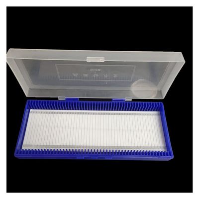 Lab Microscope Slides Microscope Slide Box Biological Holds Up to 50 Pcs Slides Microscope Glass Slide Box Microscope Parts
