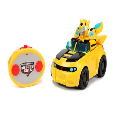 Jada Transformers Rescue Bots Academy Bumblebee RC Radio Control Car, Toys for Kids and Adults