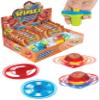 IPIDIPI TOYS Spineez Light Up Flying Saucer Spinning Tops  12-Pack UFO Spinner Toys, Easter Basket Stuffers for Kids, Birthday Party Favors, Goodie Bag Stuffers, School Prizes  Orange view 1