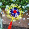 Sunny Days Entertainment Pinwheel Bubble Wand - Bubble Blower and Windmill Spinner - Colors and Styles May Vary view 2