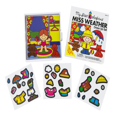 World's Smallest Colorforms Assortment (The Original Colorforms or Miss Weather Dress Up Set), Each Sold Individually and The Style is Selected at Random