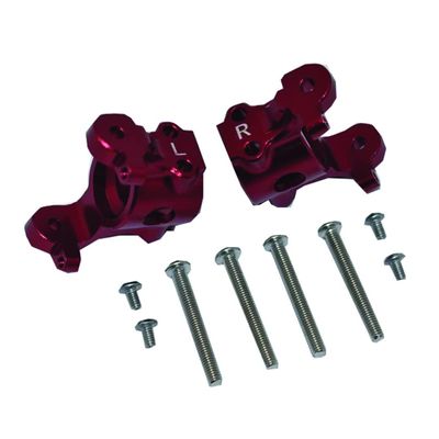 GPM Racing Aluminum Front C-Hubs Red : Axial 1/10 RBX10